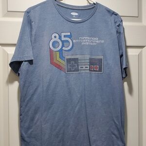 Nintendo Blue Graphic T-Shirt